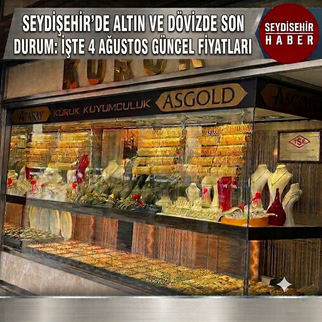 Seydişehir’de Altın ve Dövizde Son Durum: İşte 04 Ağutos Güncel Fiyatları