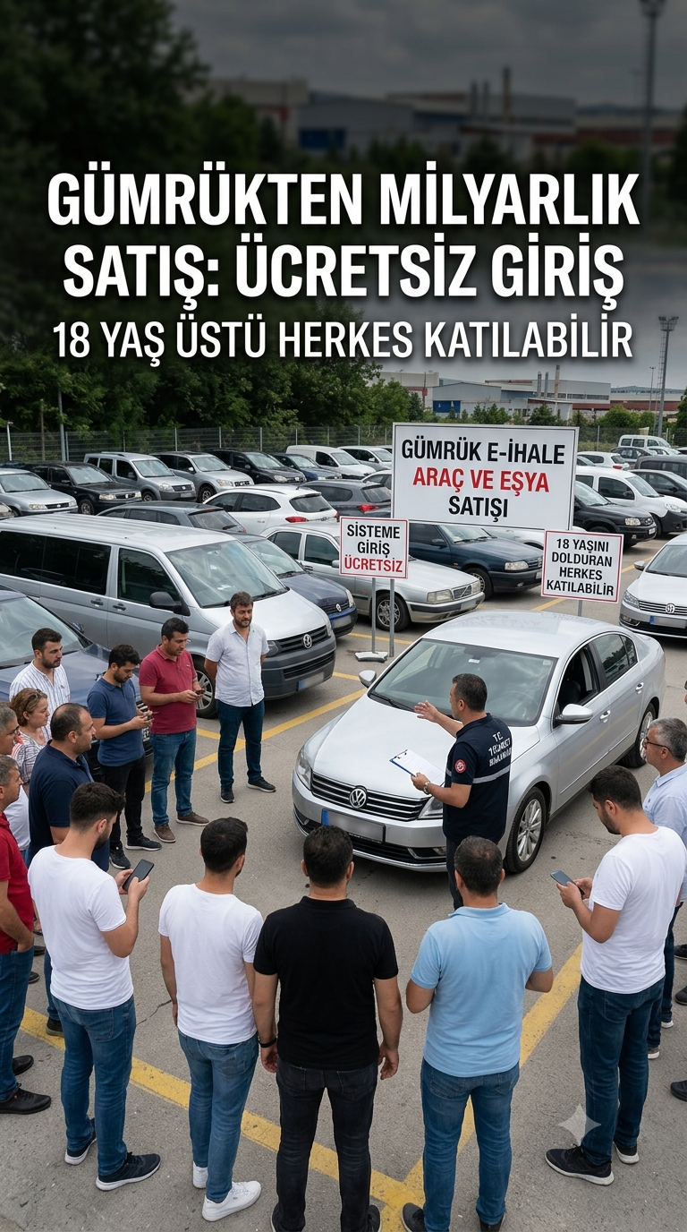 Gümrükte e-İhale Dönemi: 18 Yaşını Dolduran Herkes Ücretsiz Katılabilecek