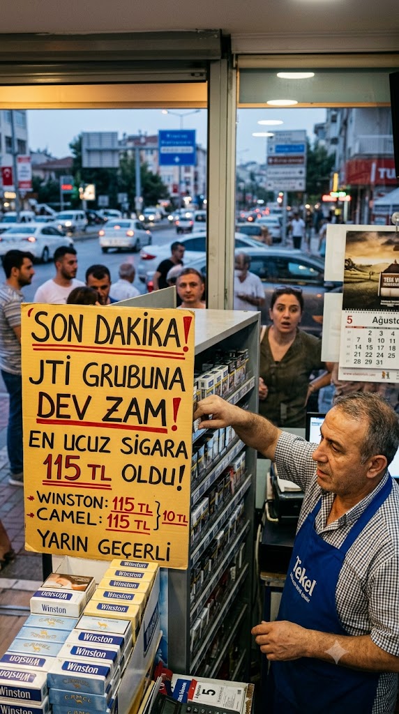 JTI Sigara Grubuna Dev Zam: En Ucuz Paket 115 TL’ye Yükseldi
