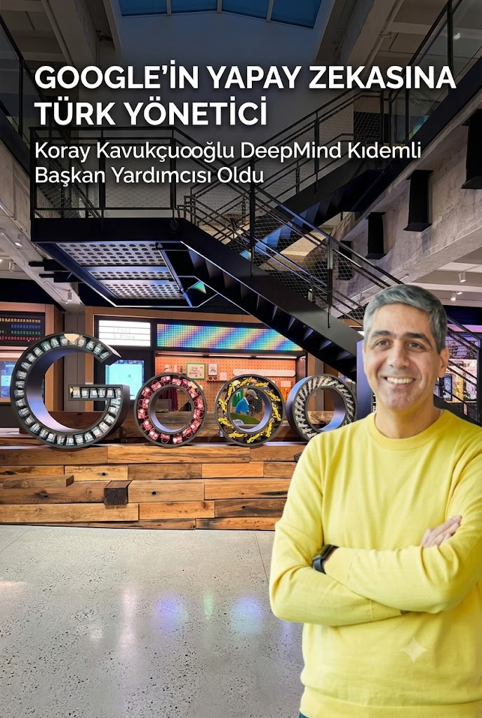 Türk Mühendis Koray Kavukçuoğlu, Google DeepMind’ın Kıdemli Başkan Yardımcılığına Getirildi
