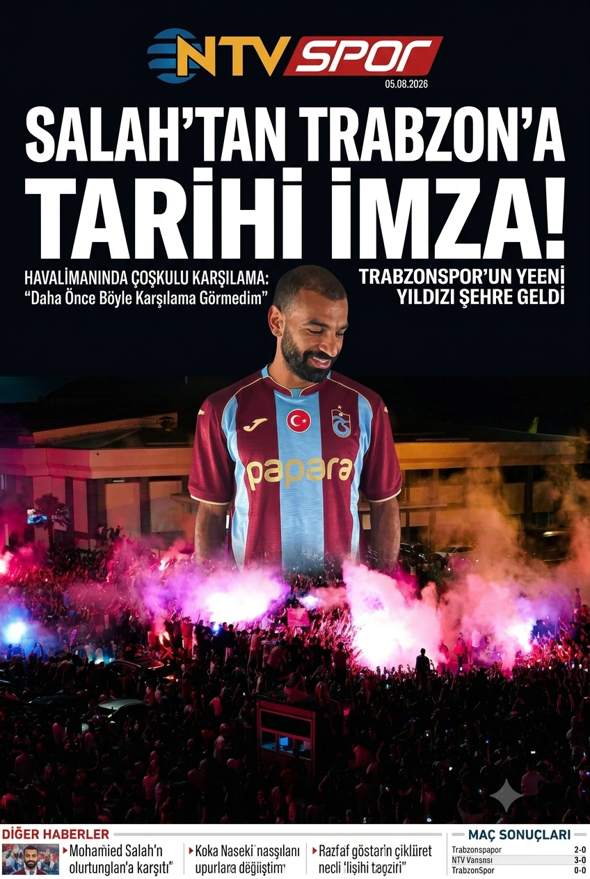 Trabzon'da Mohamed Salah Coşkusu: "Daha Önce Böyle Karşılama Görmedim"