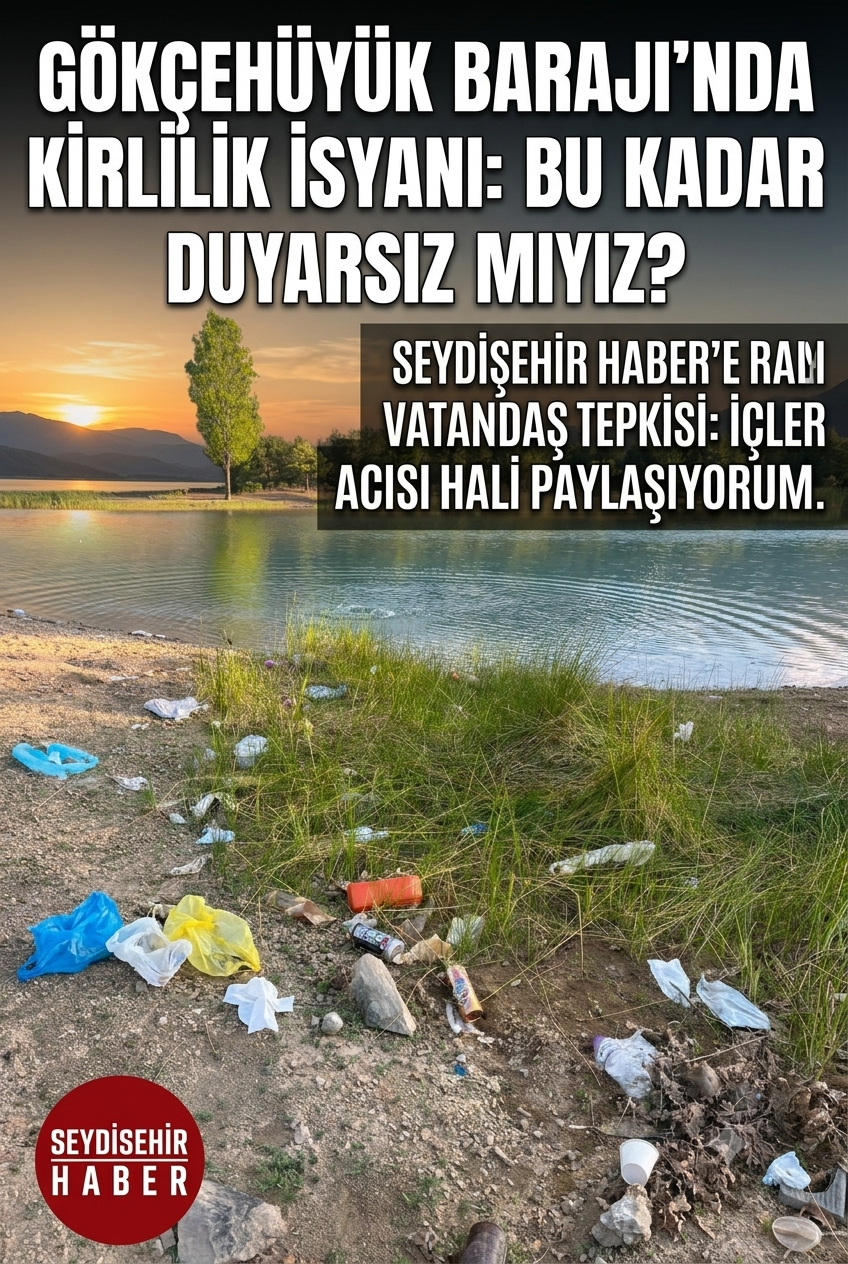 Gökçehüyük Barajı’nda Çevre Kirliliği Tepkisi: “Bu Kadar Duyarsız Mı Bizim İnsanımız?”