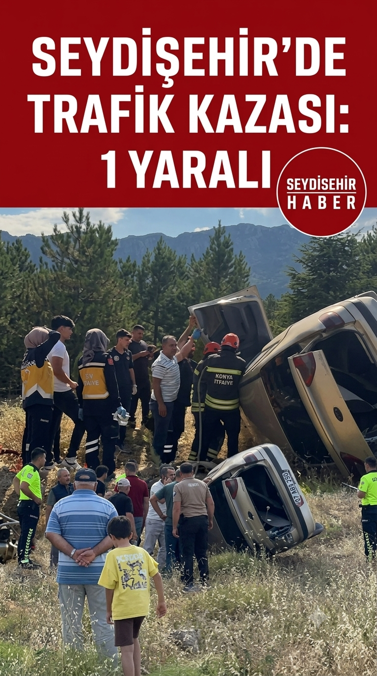 Seydişehir’de Trafik Kazası: 1 Yaralı
