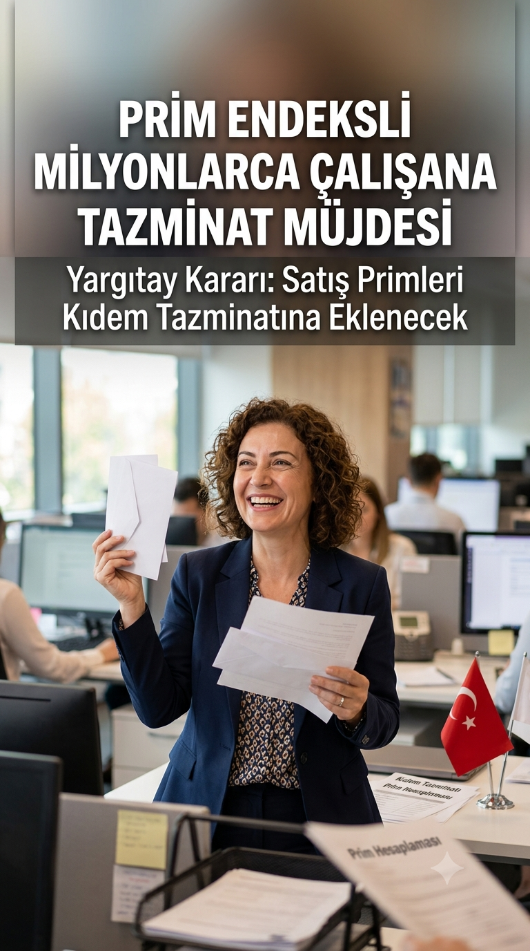 Prim Endeksli Çalışanlara Müjde: Yargıtay'dan Emsal Kıdem Tazminatı Kararı