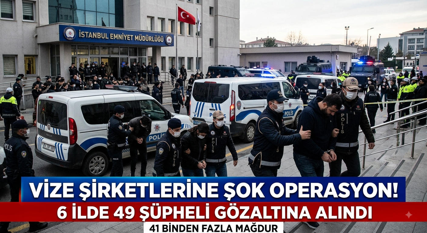 Vize Çetesine Dev Operasyon: 6 İlde 49 Şüpheli Gözaltına Alındı
