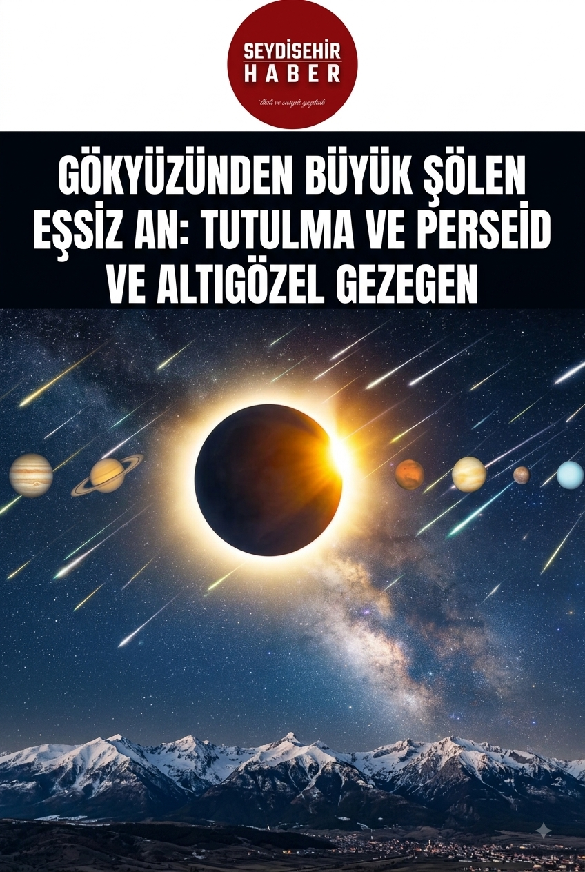 12 Ağustos’ta Gökyüzünde Üçlü Şölen: Güneş Tutulması, Meteor Yağmuru ve Gezegen Geçidi Aynı Gün Yaşanacak