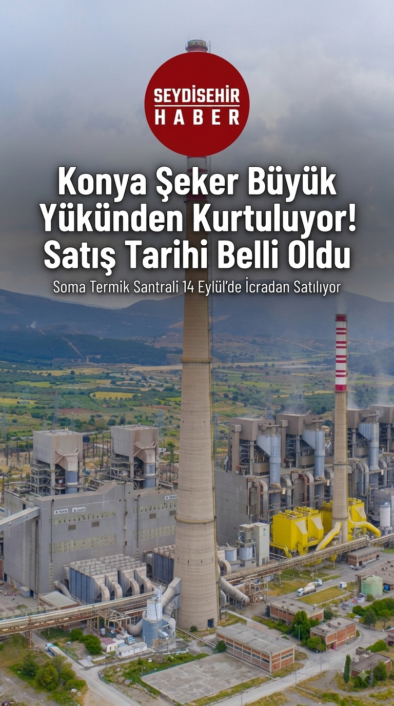 Konya Şeker Büyük Yükünden Kurtuluyor: Soma Termik Santrali Satışa Çıkarılıyor