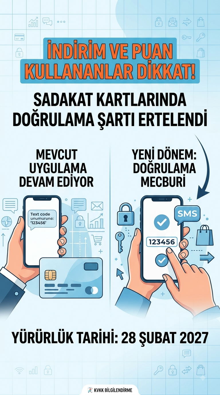 İndirim ve Puan Kullananlar Dikkat! Sadakat Kartlarında Doğrulama Şartı 28 Şubat 2027’ye Ertelendi