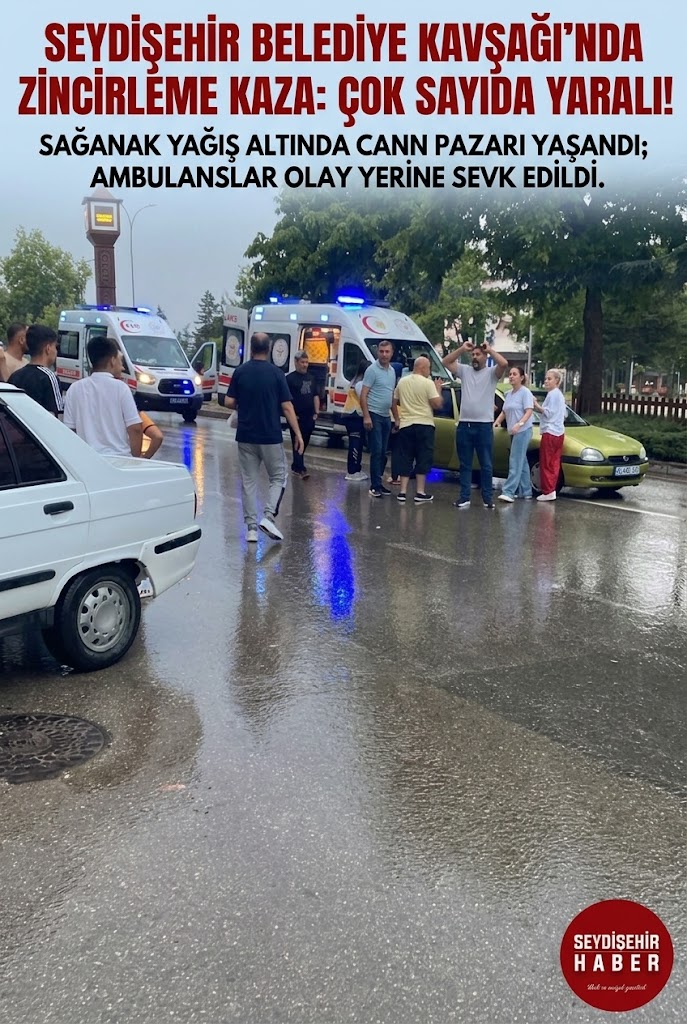 Seydişehir’de İki Otomobil Çarpıştı: 3 Yaralı