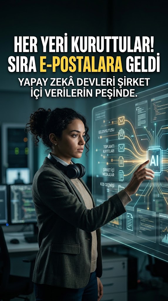 Her Yeri Kuruttular, Sıra E-postalara Geldi: Yapay Zekâ Devleri Şirket İçi Verilerin Peşinde