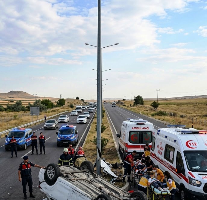 Konya-Aksaray Yolunda Feci Kaza: 2 Ölü, 2 Ağır Yaralı