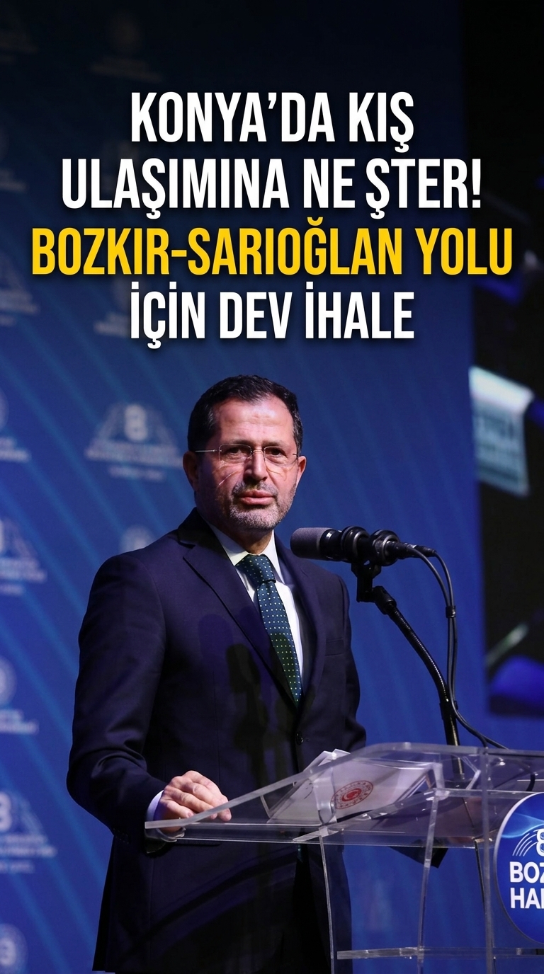 Konya’da Ulaşım Standartları Yükseliyor: Bozkır-Sarıoğlan Yolunda İhale Aşamasına Gelindi