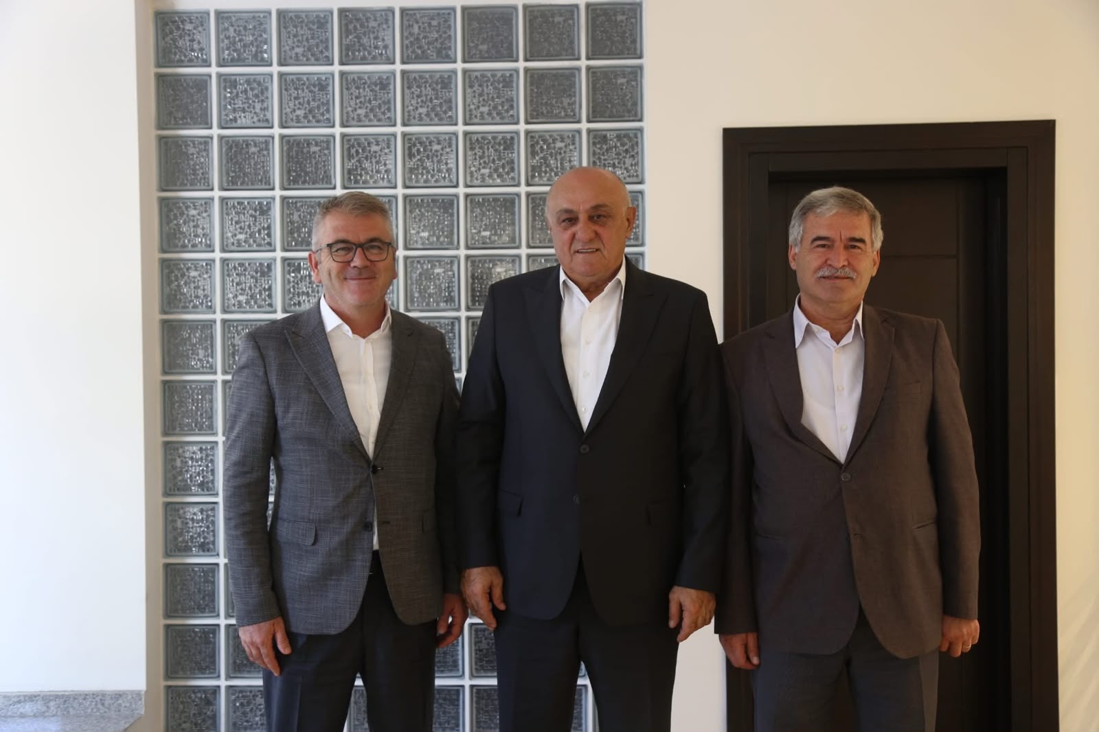 BAŞKAN USTAOĞLU’NDAN PANKOBİRLİK BAŞKANI ERKOYUNCU’YA HAYIRLI OLSUN ZİYARETİ