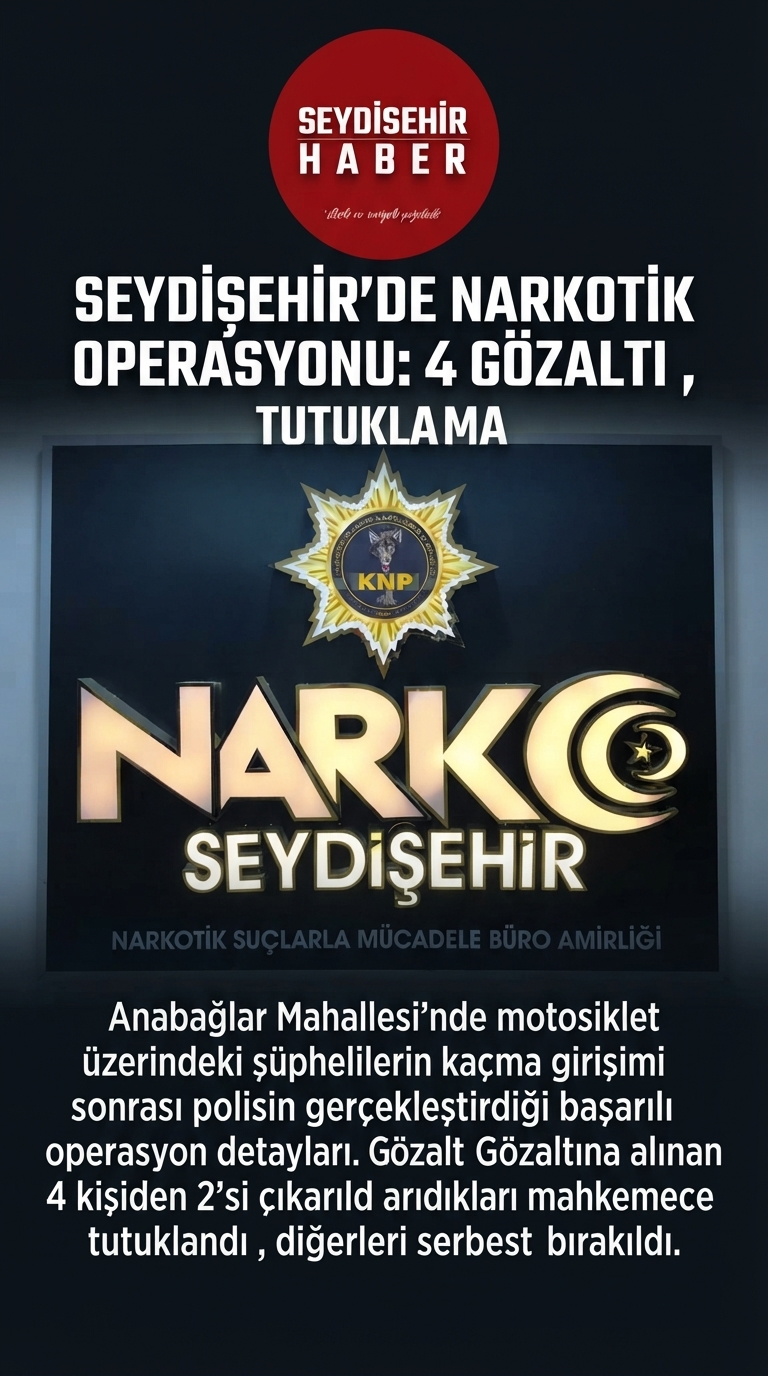 Seydişehir’de Narkotik Operasyonu: 2 Tutuklama