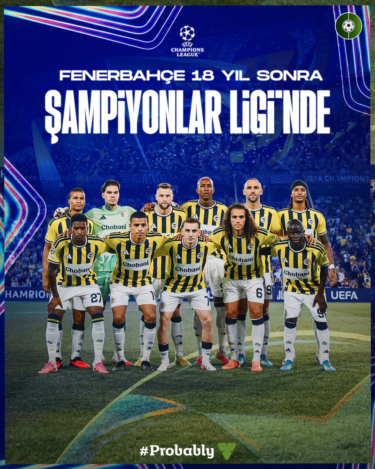 Fenerbahçe 18 yıl sonra şampiyonlar liginde