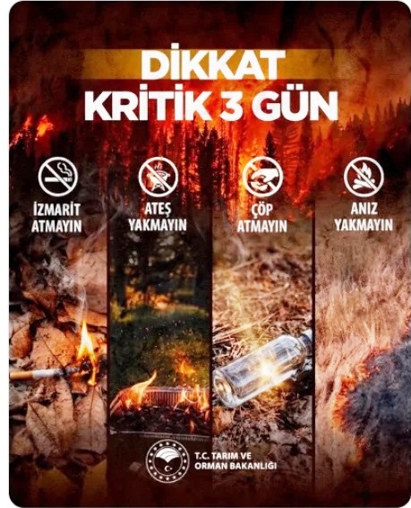 Bakan Yumaklı'dan Kritik Uyarı: Orman Yangınları İçin Önümüzdeki 3 Gün Çok Tehlikeli