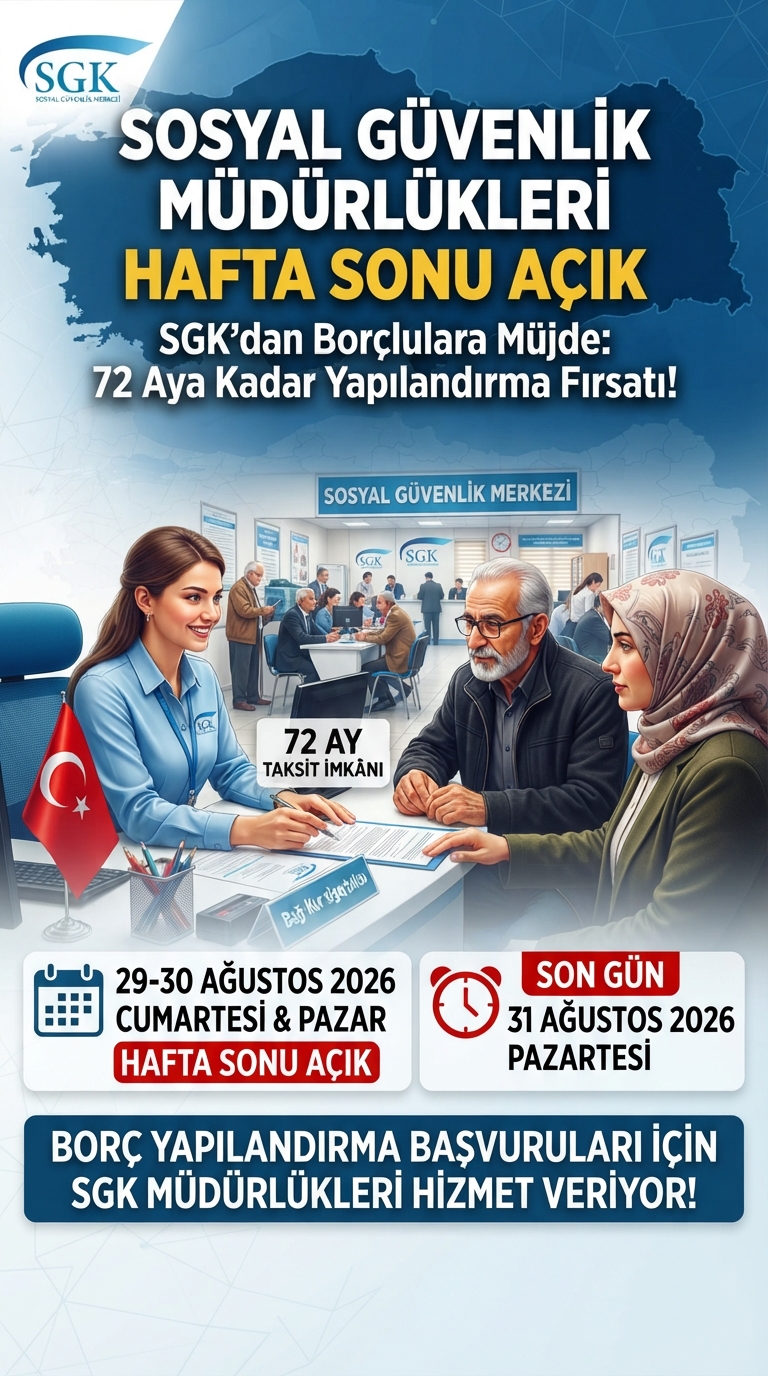 SGK'dan Borçlulara Müjde: Başvurular İçin Hafta Sonu Mesaisi!