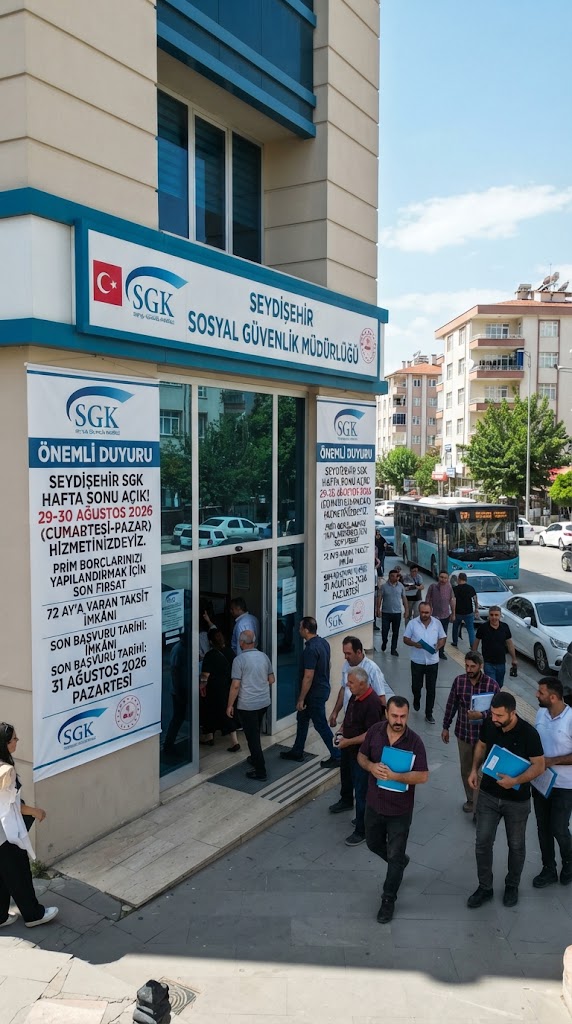 Seydişehir Sosyal Güvenlik Merkezi'nden Prim Borçlularına Hafta Sonu Mesaisi!