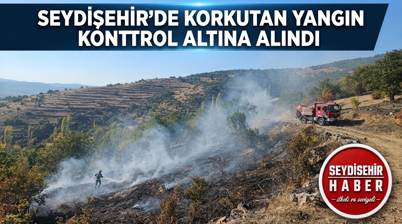 Seydişehir Taraşçı’da Kuru Ot Yangını Korkuttu