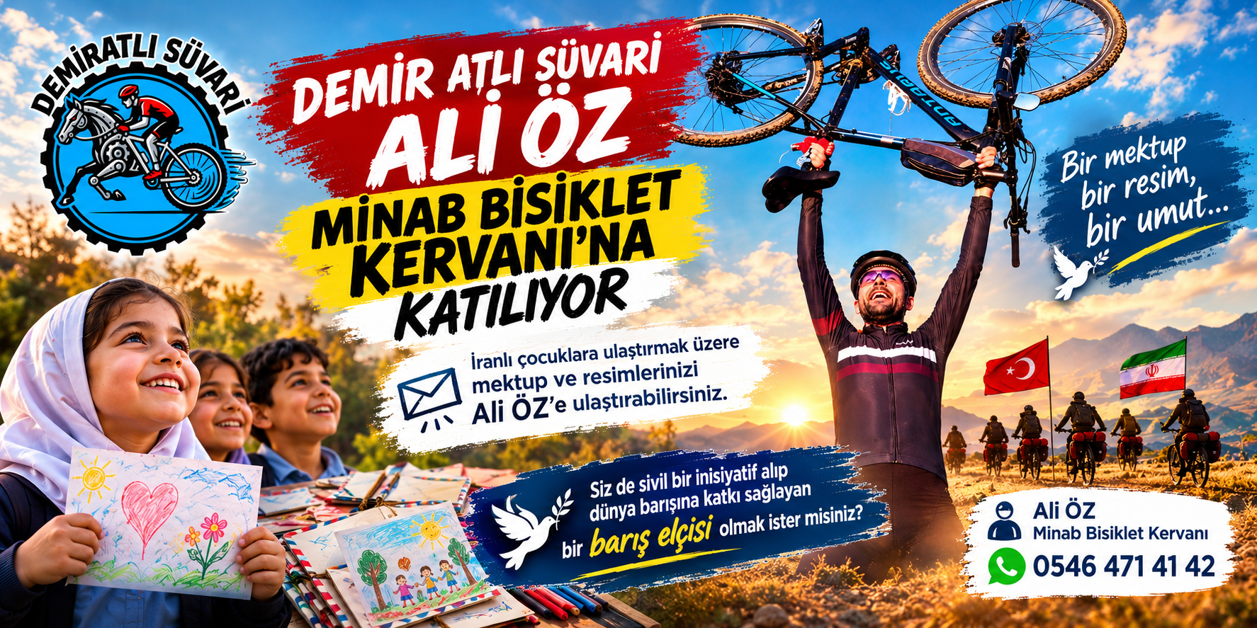 Demir Atlı Süvari Ali Öz, Minab Bisiklet Kervanı’na Katılıyor
