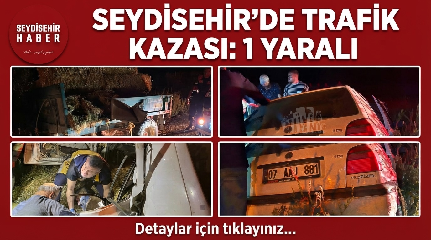 Seydişehir'de Trafik Kazası: 1 Yaralı