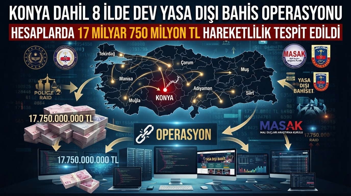 8 İlde Dev Yasa Dışı Bahis Operasyonu: 17 Milyar TL'yi Aşan Vurgun!