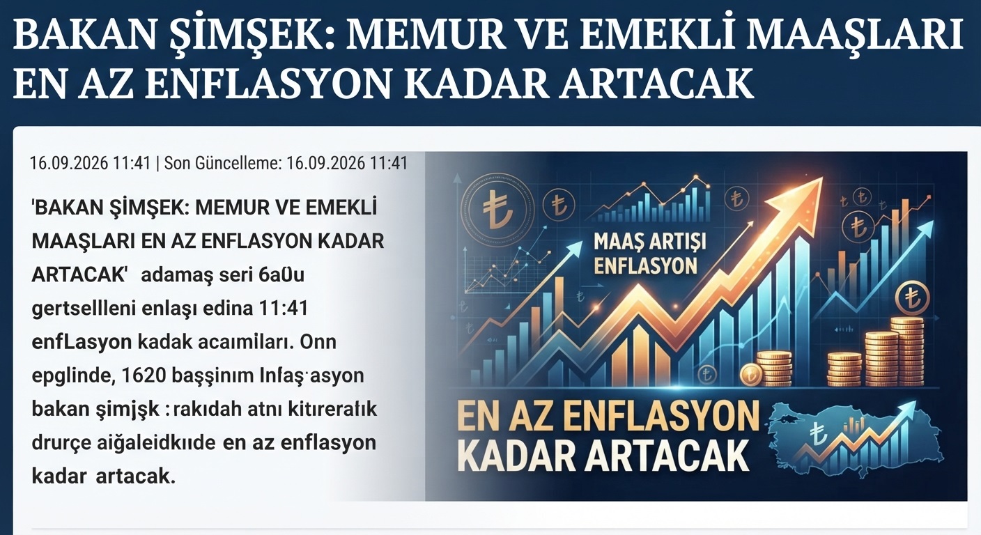 Bakan Şimşek'ten Milyonları İlgilendiren Maaş Açıklaması: "Enflasyon Kadar Artacak"