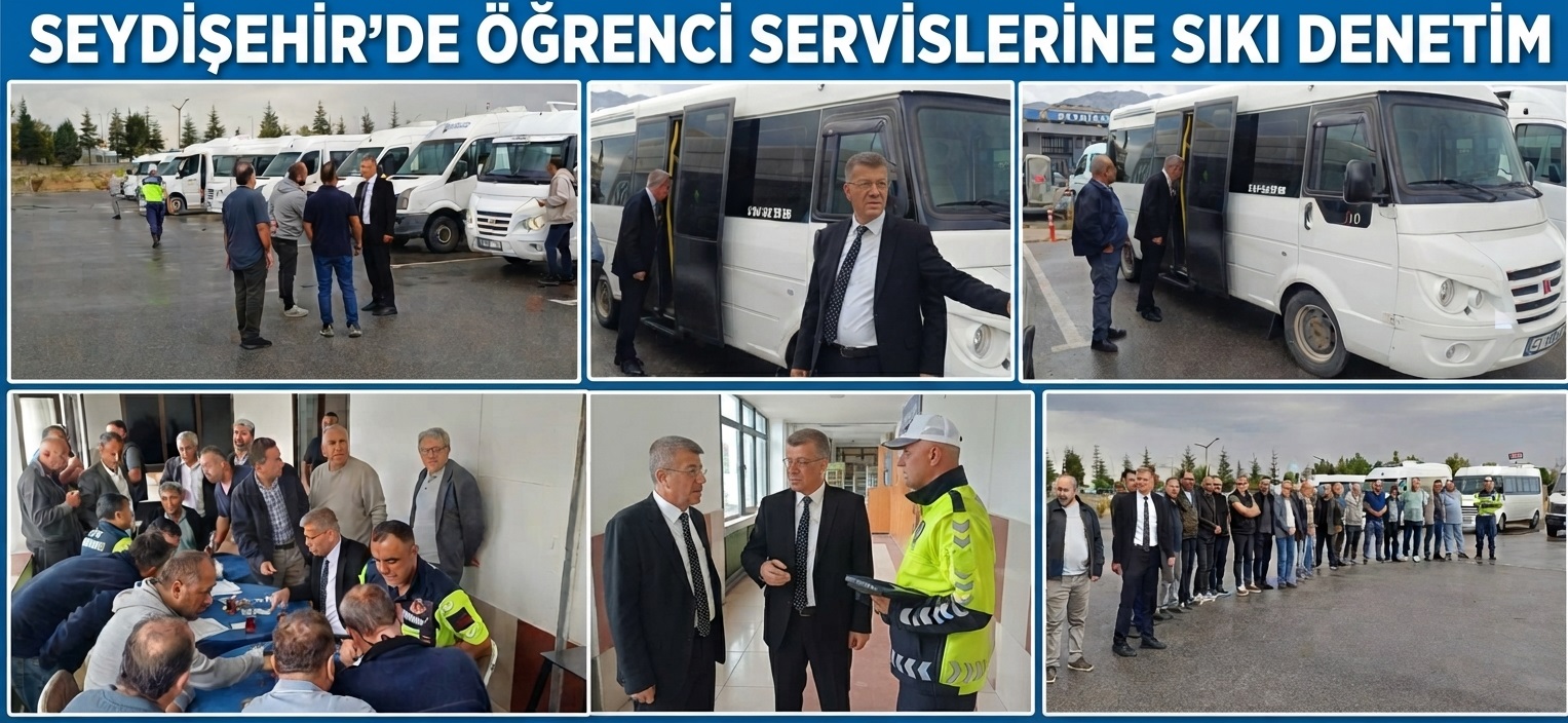 Seydişehir'de Öğrenci Servislerine Sıkı Denetim: Öğrencilerin Güvenliği Emanette