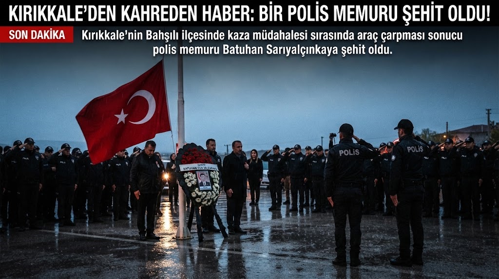 Kırıkkale'de Acı Olay: Kaza Müdahalesinde Bulunan Polis Memuru Şehit Oldu