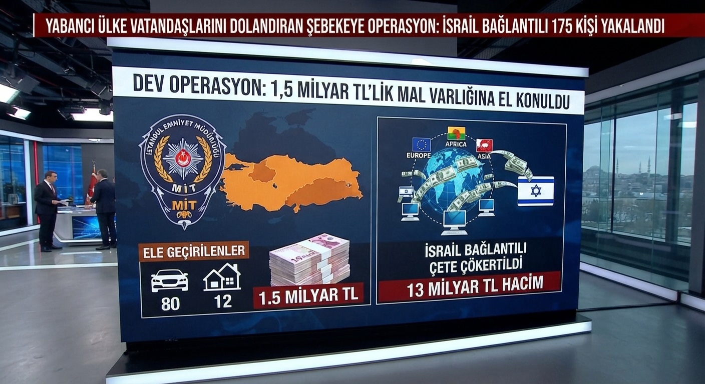 13 Milyarlık Vurgun: İsrail Bağlantılı Uluslararası Dolandırıcılık Şebekesine Operasyon!