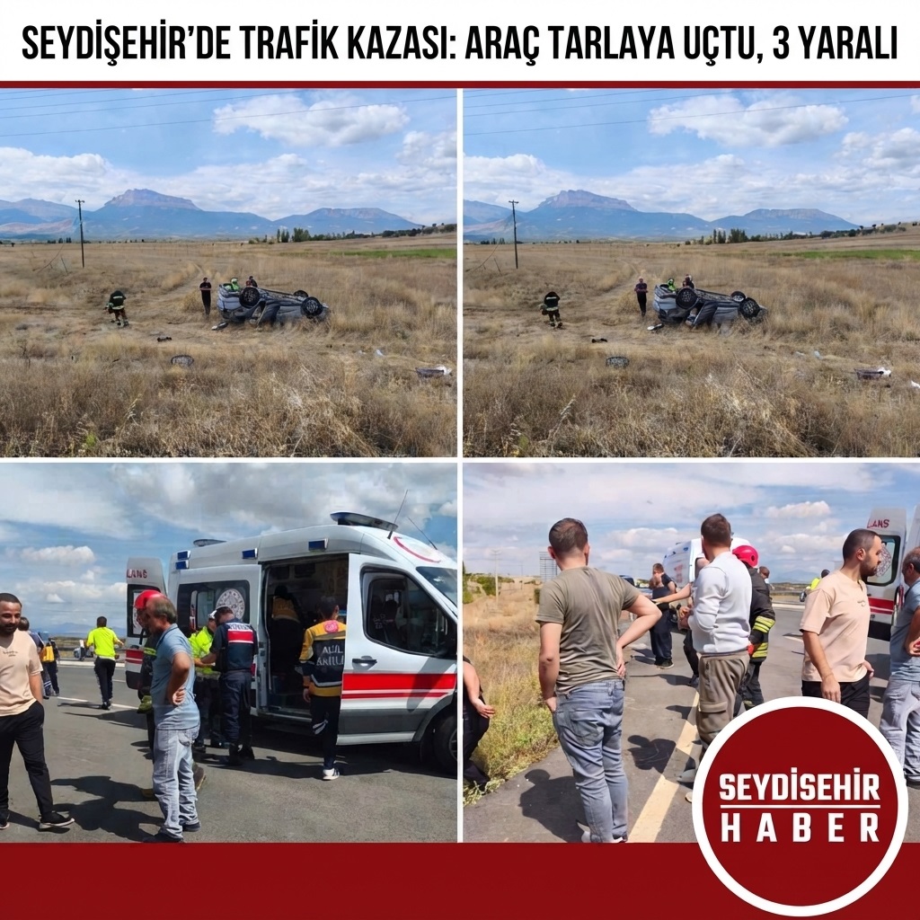 Seydişehir-Beyşehir Karayolunda Korkutan Kaza: 1'i Ağır 3 Yaralı