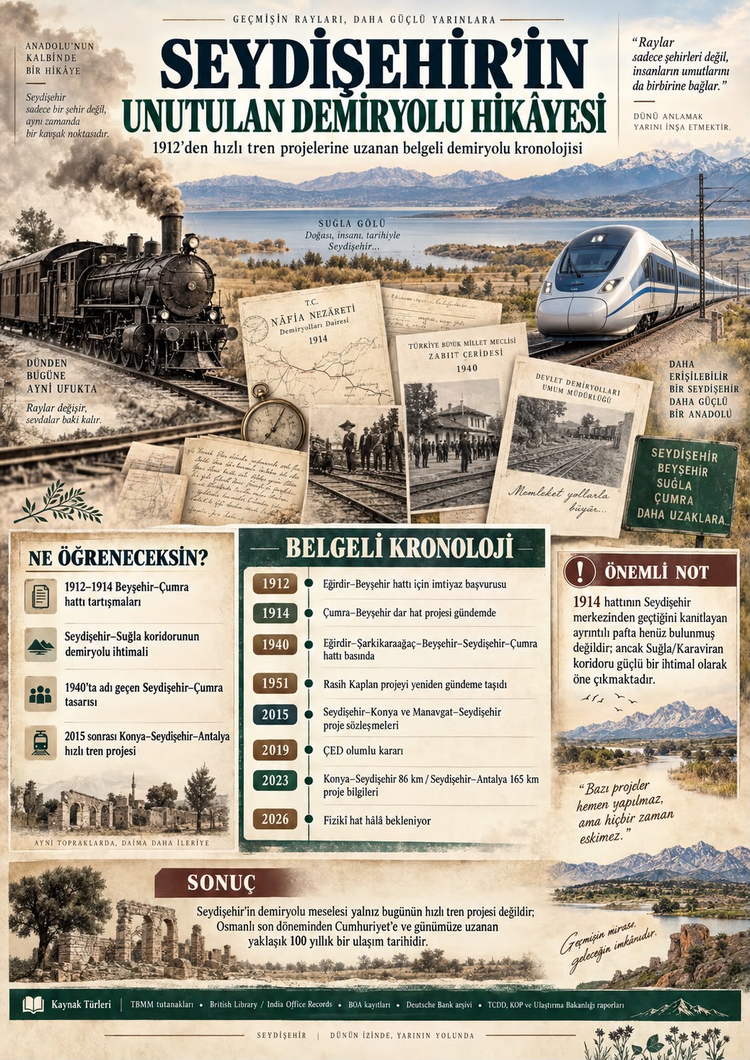 Seydişehir’in Unutulan Demiryolu Hikâyesi
