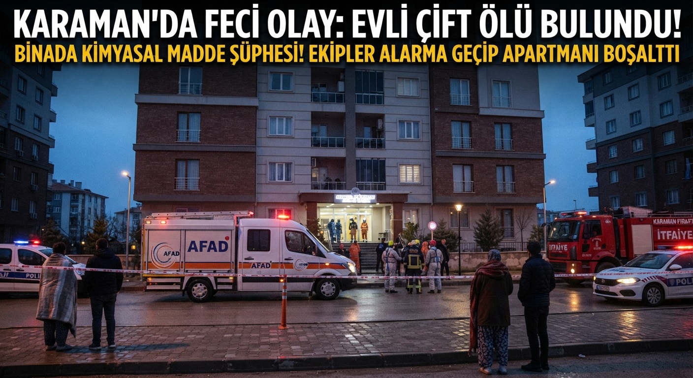 Karaman’da Çocuklarının Ulaşamadığı Çift Evlerinde Ölü Bulundu
