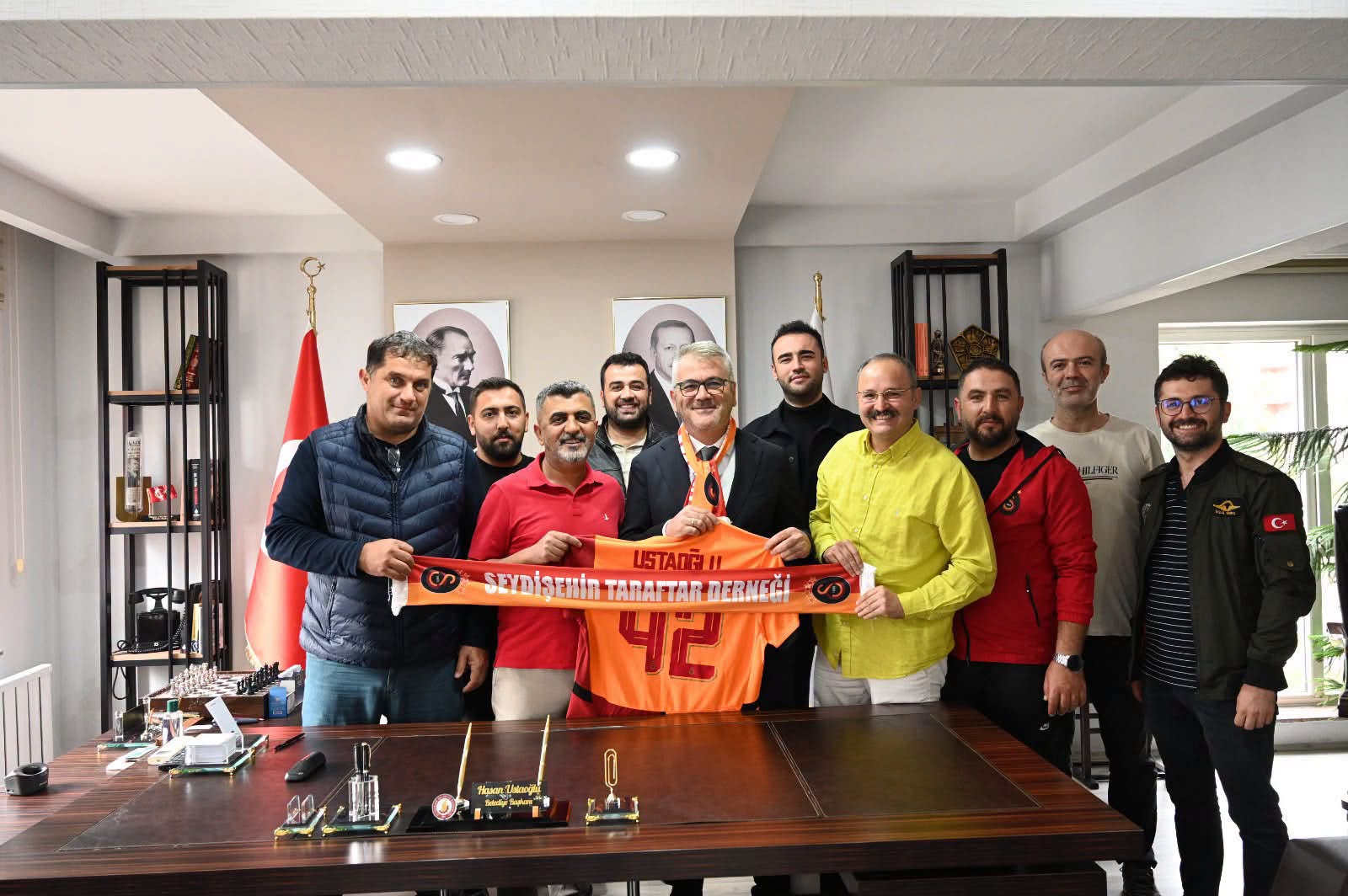 Seydişehir Galatasaraylılar Derneği’nden Kaymakam Kadir Akın Gözel'e Başkan Hasan Ustaoğlu’na Ziyaret