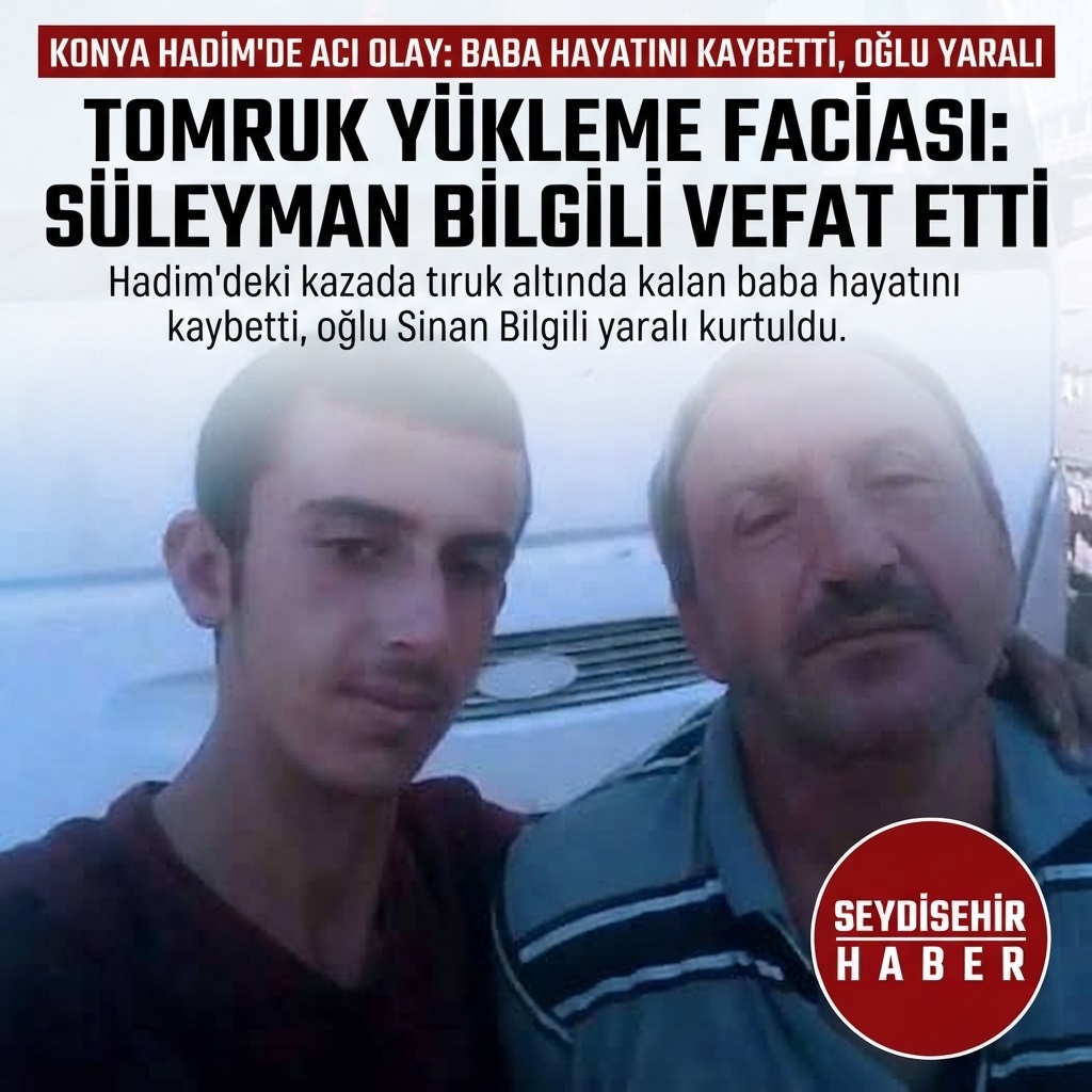 Konya'da Tomruk Faciası: 1 Ölü, 1 Yaralı