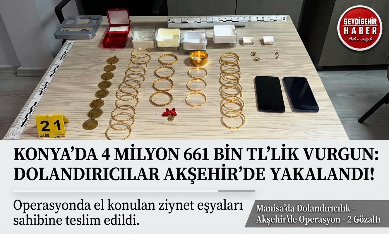 KONYA'DA NEFES KESEN OPERASYON: 4 MİLYON 661 BİN LİRALIK VURGUN SON ANDA ÖNLENDİ!