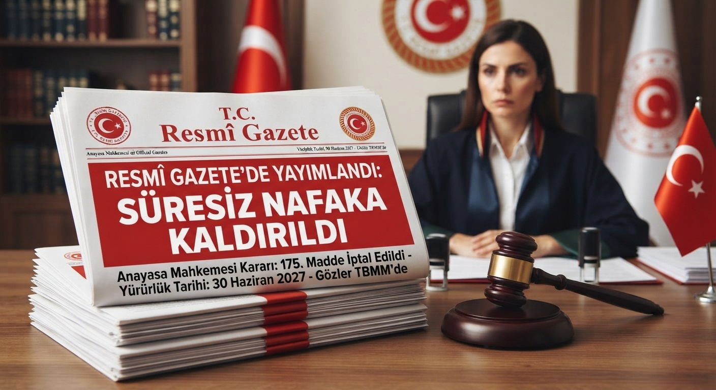Resmi Gazete'de Yayımlandı: "Süresiz Nafaka" Düzenlemesine İptal