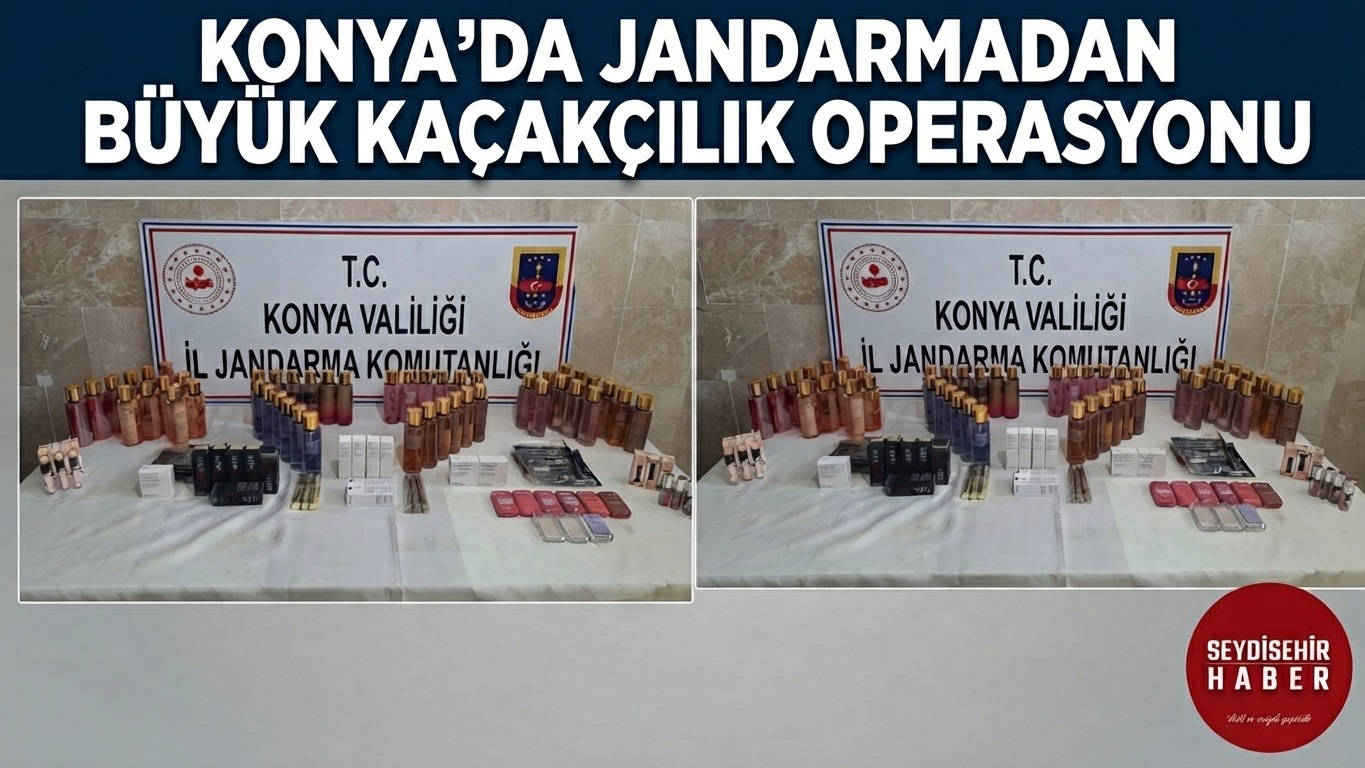 Konya’da Jandarmadan Kaçakçılık Operasyonu: 915 Bin Liralık Malzeme Ele Geçirildi