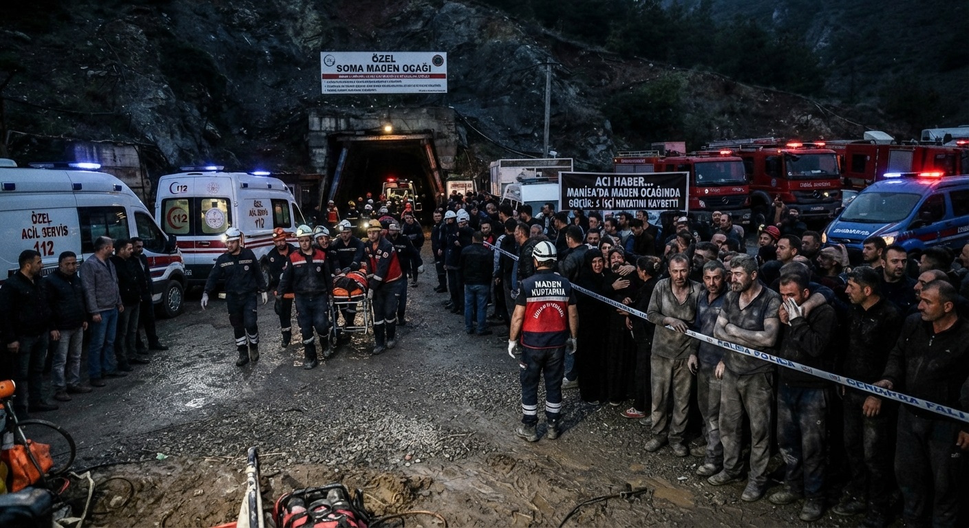 Manisa'da Maden Ocağı Göçüğü: 5 İşçi Hayatını Kaybetti