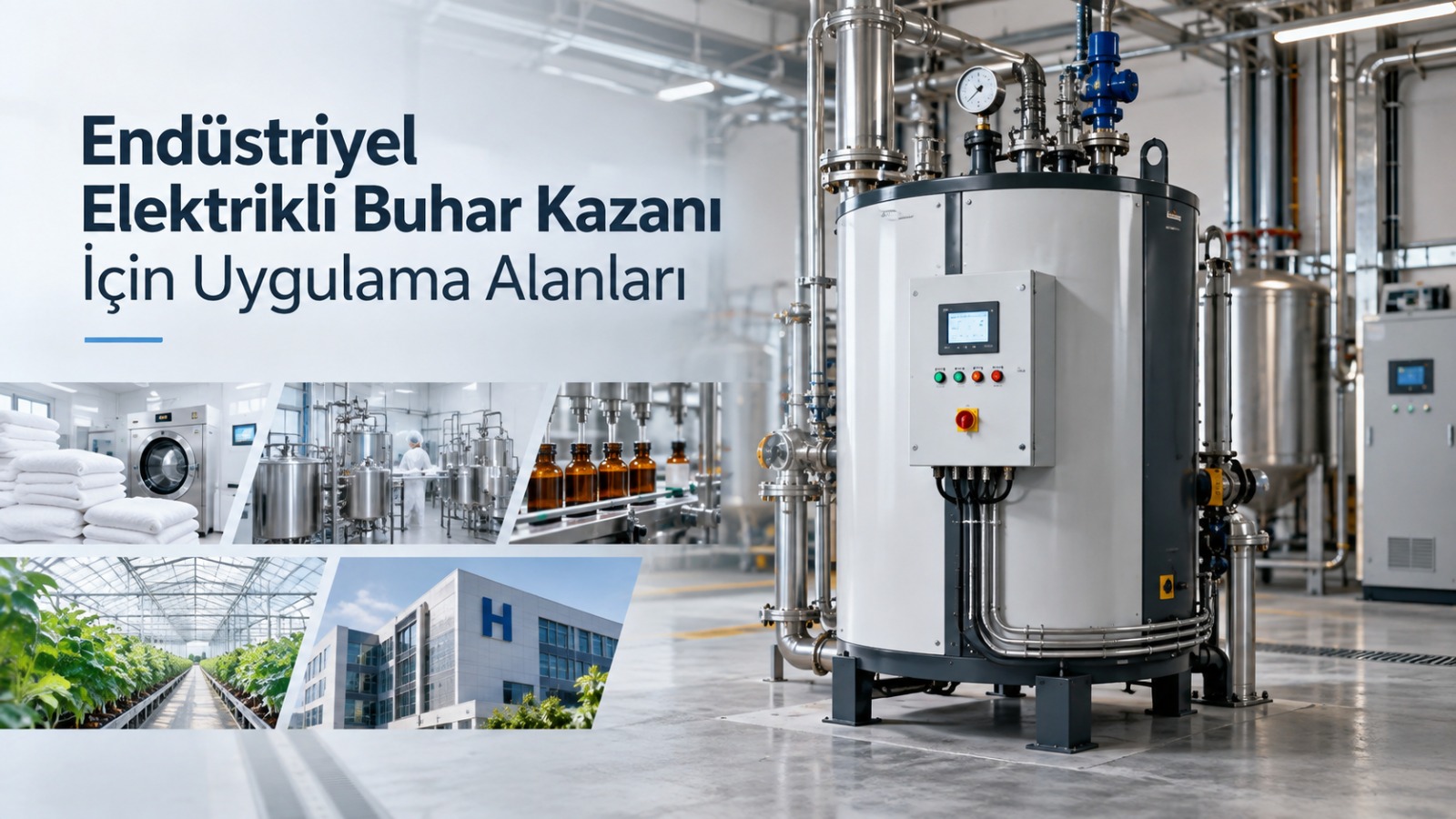 Endüstriyel Elektrikli Buhar Kazanı İçin Uygulama Alanları