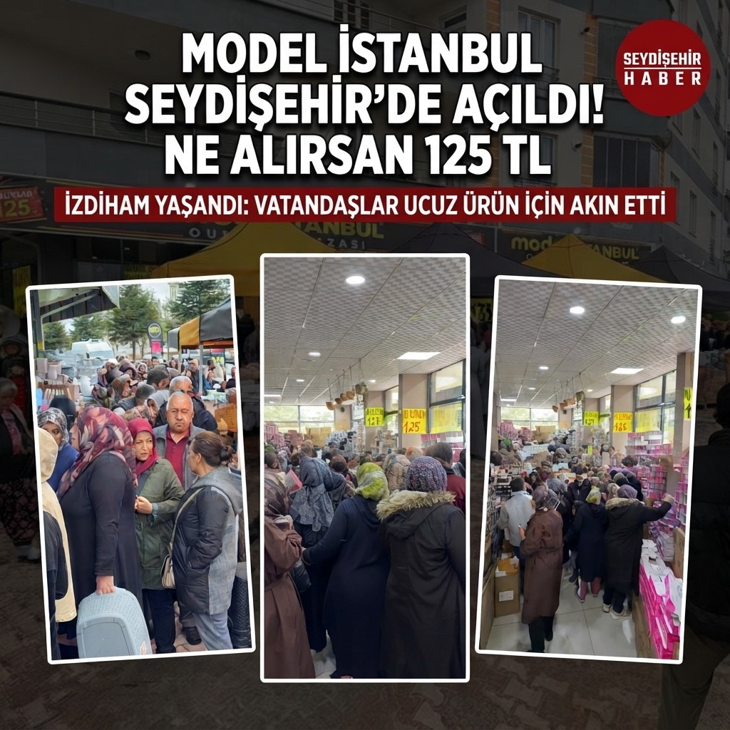 Seydişehir'de Alışveriş Çılgınlığı: Model İstanbul Outlet Kapılarını Açtı!