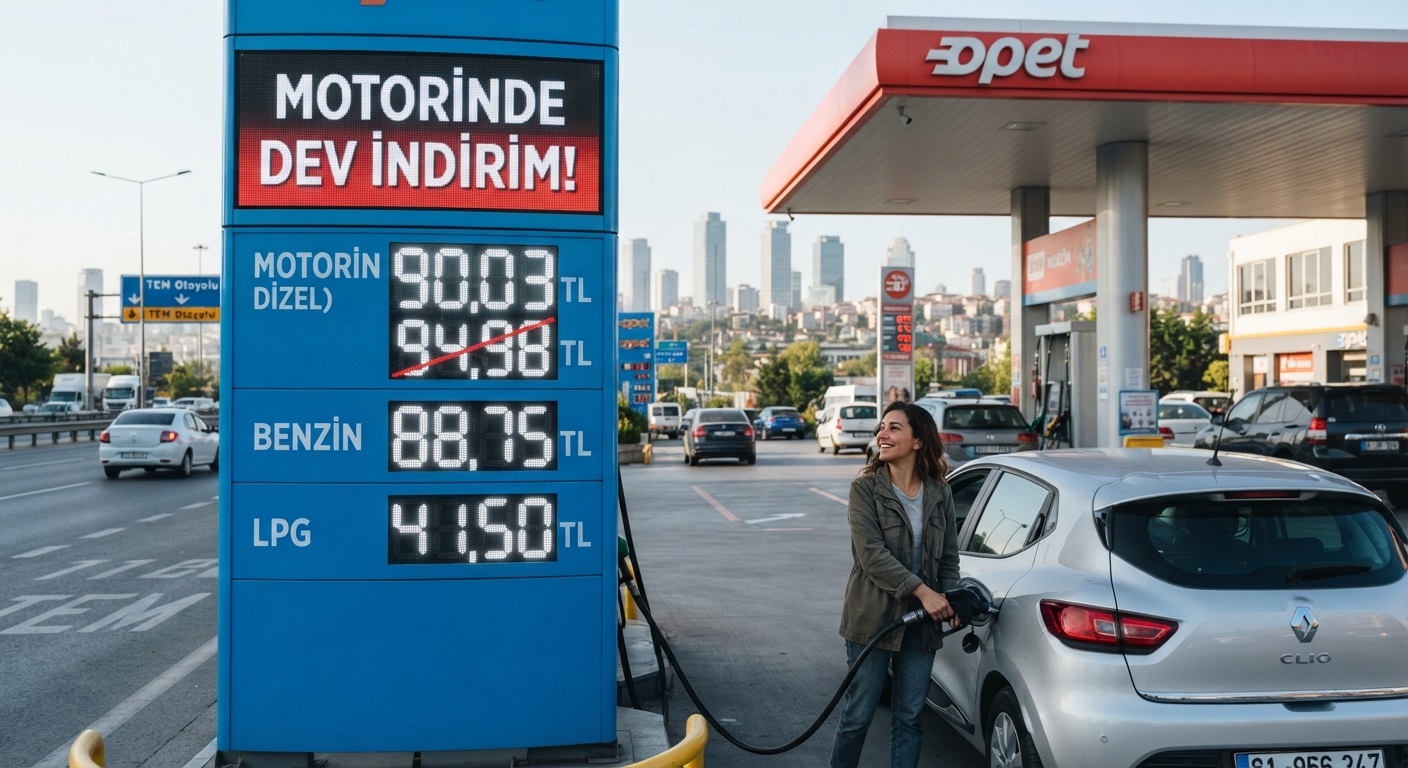 Araç Sahiplerine İkinci İndirim Müjdesi: Motorine Dev İndirim Geliyor!