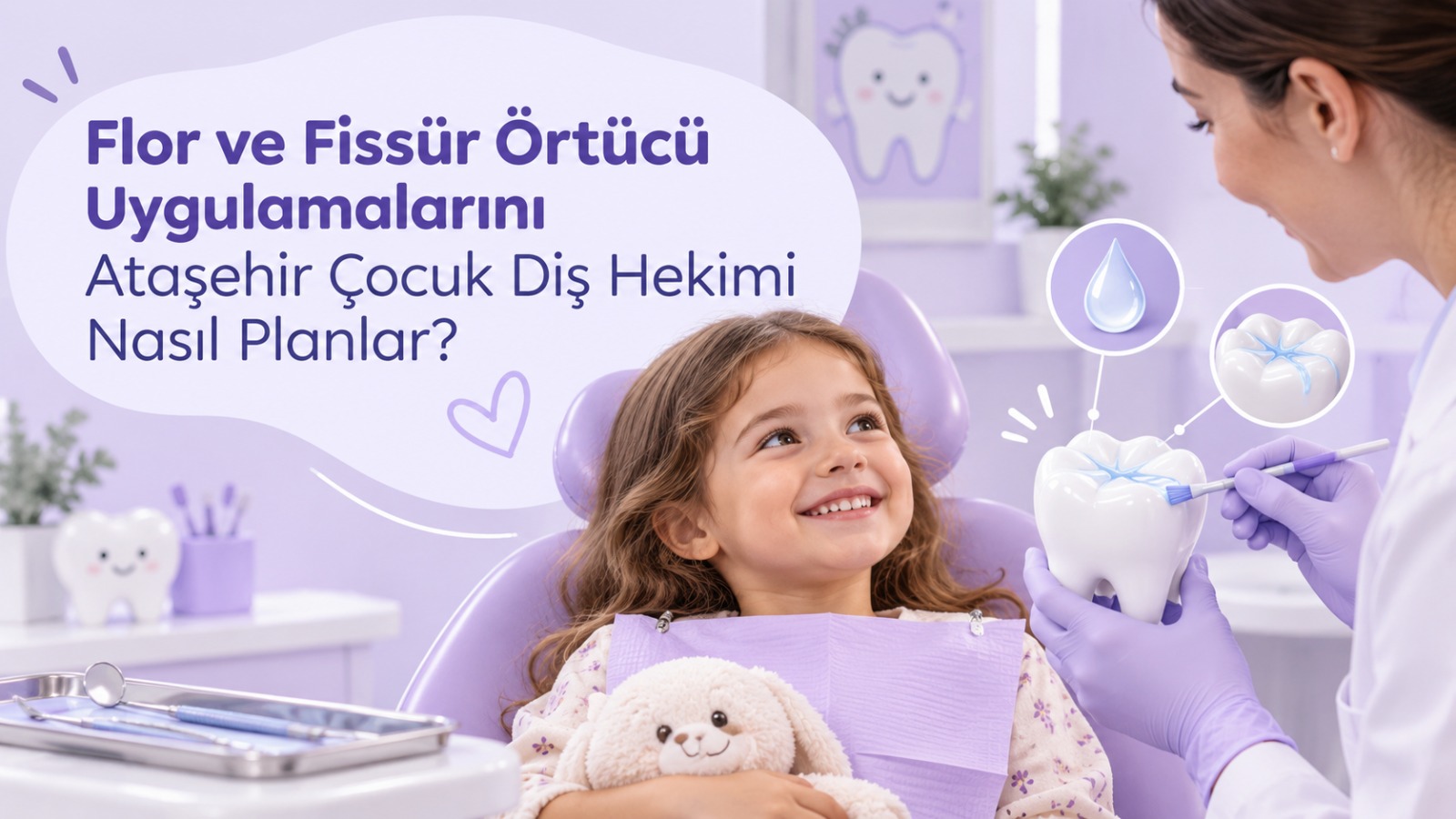 Flor ve Fissür Örtücü Uygulamalarını Ataşehir Çocuk Diş Hekimi Nasıl Planlar?
