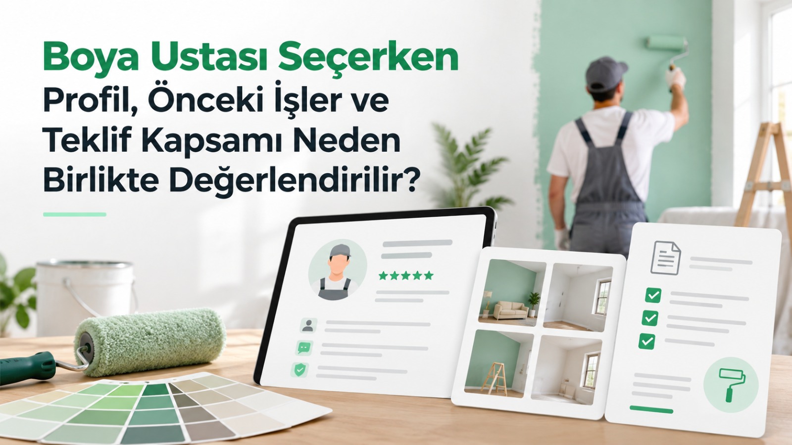 Boya Ustası Seçerken Profil, Önceki İşler ve Teklif Kapsamı Neden Birlikte Değerlendirilir?