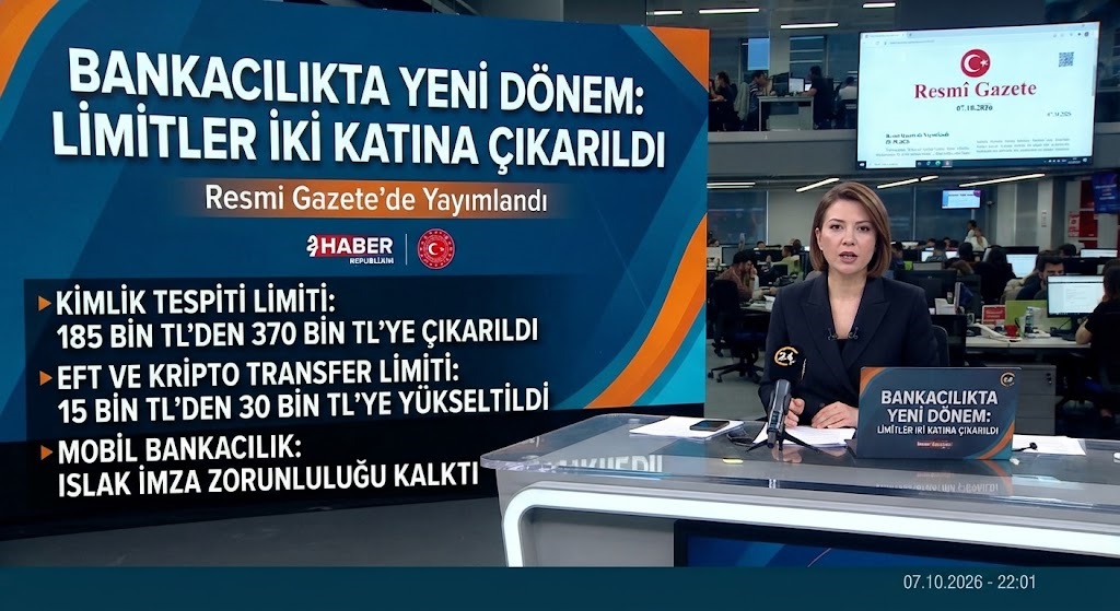 Finansal İşlemlerde Yeni Dönem: Kimlik Tespiti ve Transfer Limitleri İki Katına Çıkarıldı