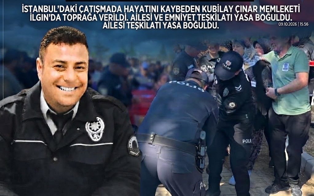 Silahlı Çatışmada Hayatını Kaybeden Polis Memuru Konya'yada  Son Yolculuğuna Uğurlandı