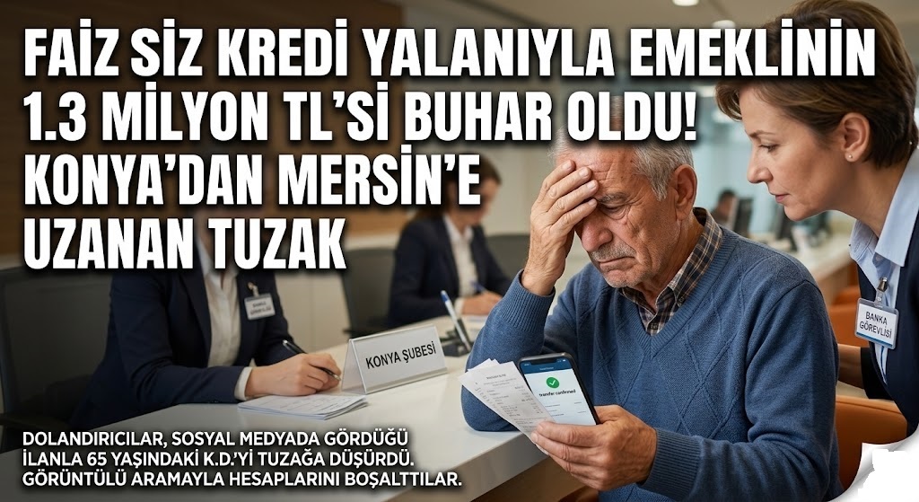 Sosyal Medyadaki "Faizsiz Kredi" Tuzağı Emeklinin 1 Milyon 300 Bin Lirasını Etti