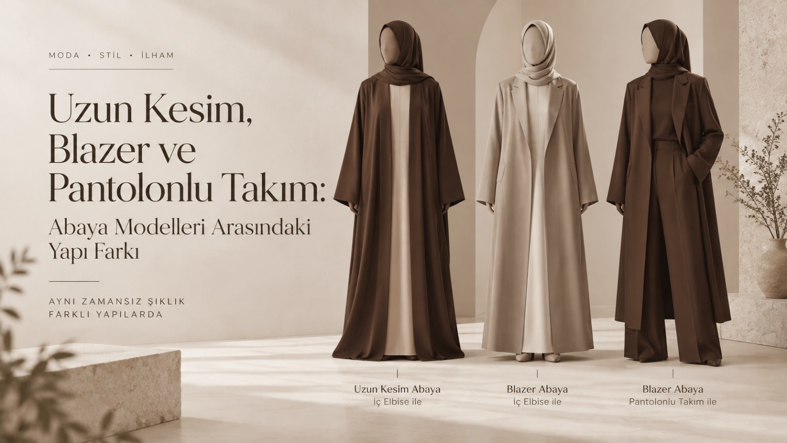 Uzun Kesim, Blazer ve Pantolonlu Takım: Abaya Modelleri Arasındaki Yapı Farkı