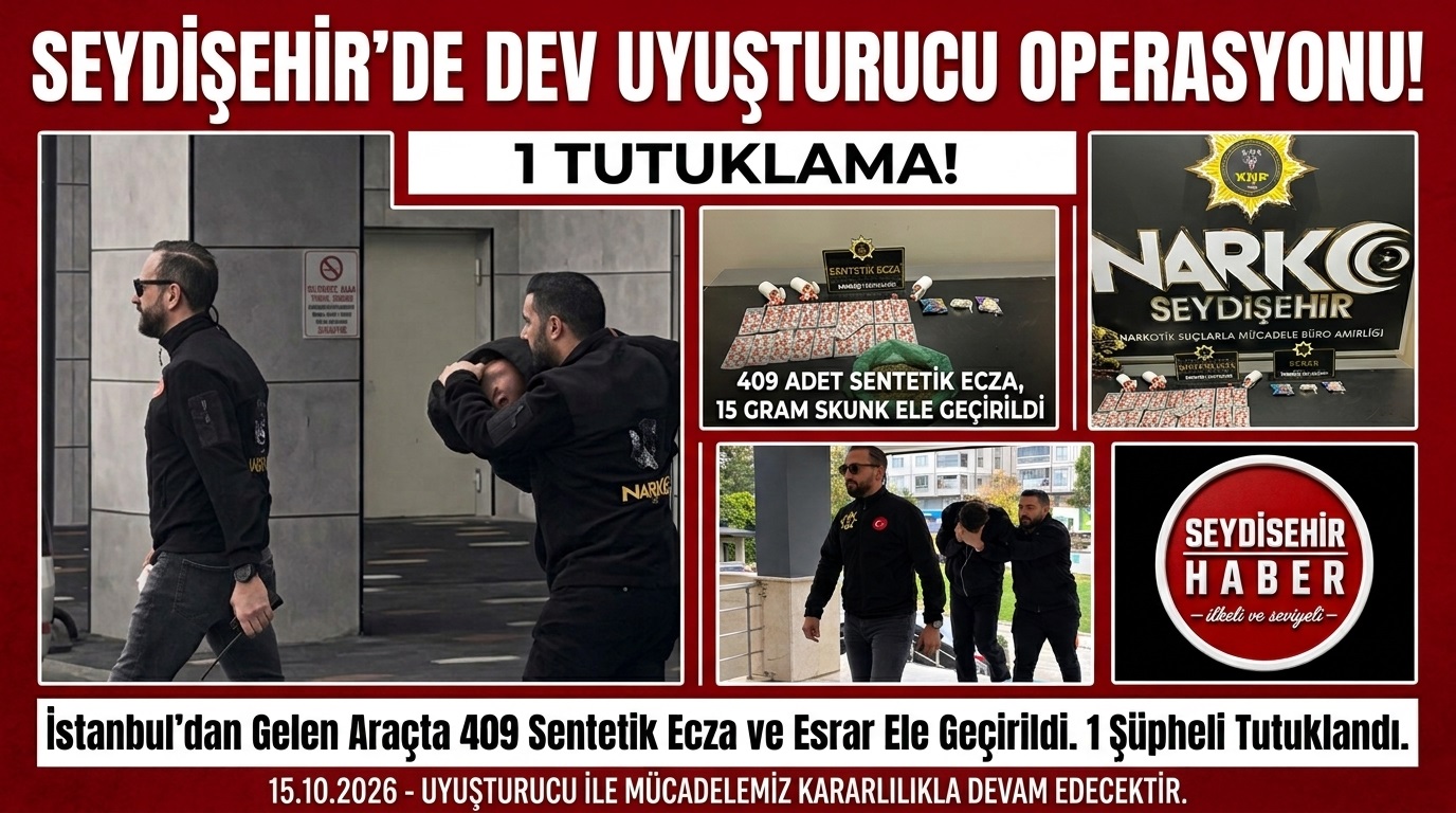 Seydişehir'de Uyuşturucu Operasyonu: 1 Kişi Tutuklandı