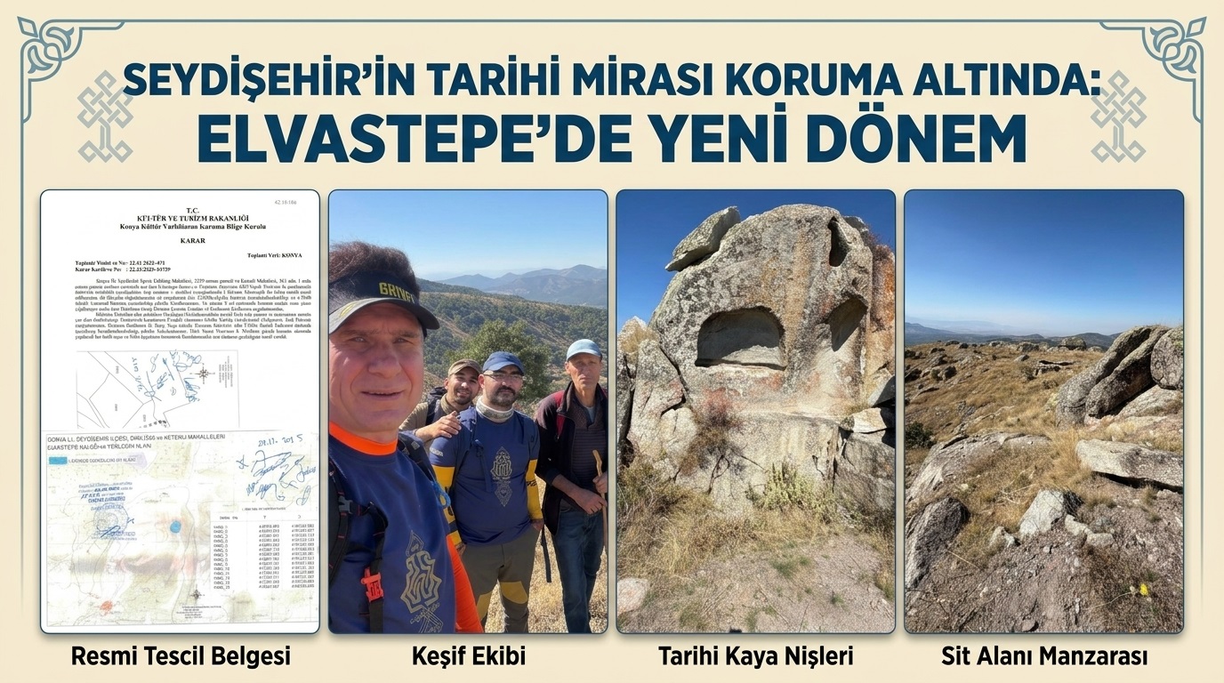 SEYDİŞEHİR’İN TARİHİ MİRASI KORUMA ALTINDA: ELVASTEPE’DE YENİ DÖNEM